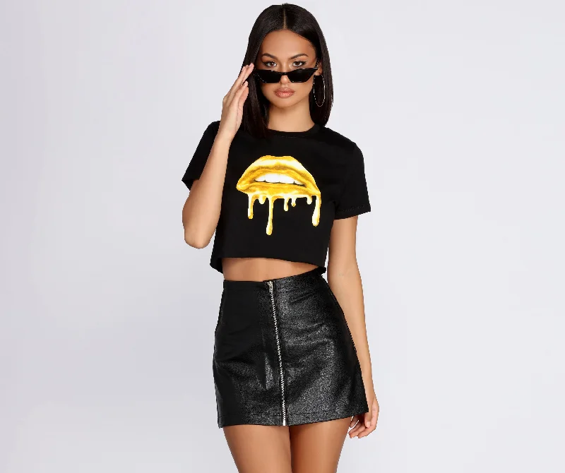 Weekend Savings Bonanza Kiss Me Crop Top