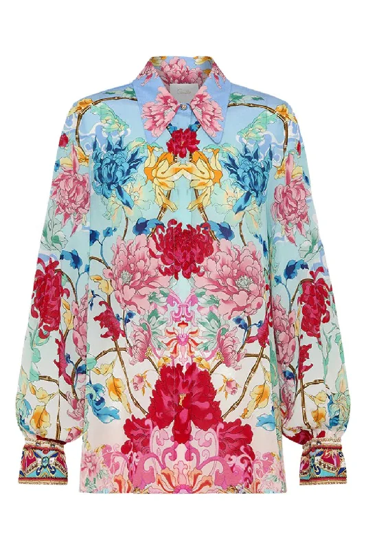 Today's Deal Curved Collar Blouse