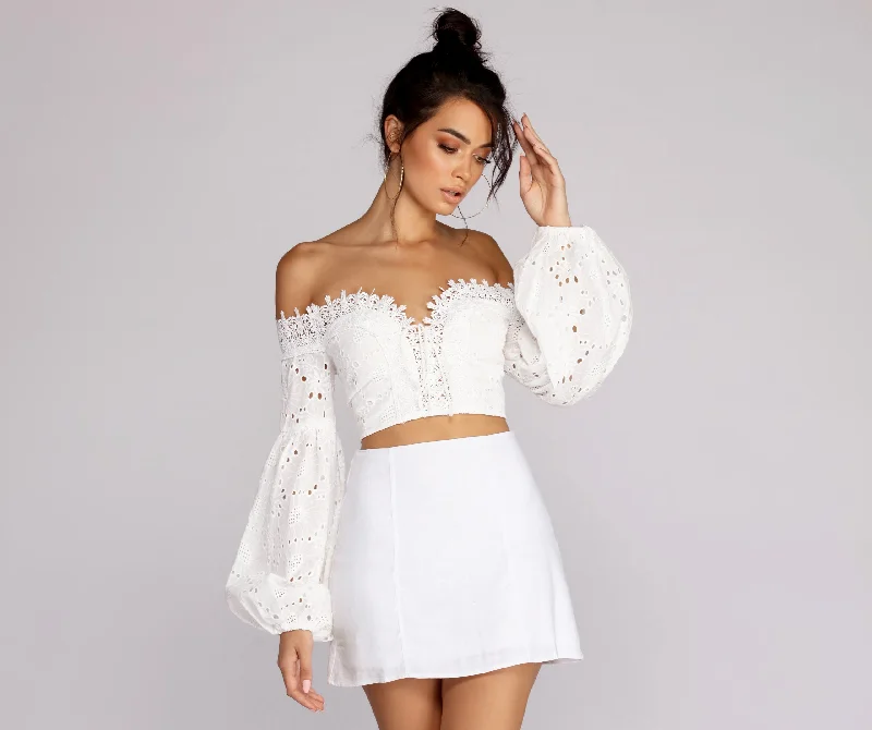 Weekend Bargains to Indulge In Shoulder Show Off Crop Top