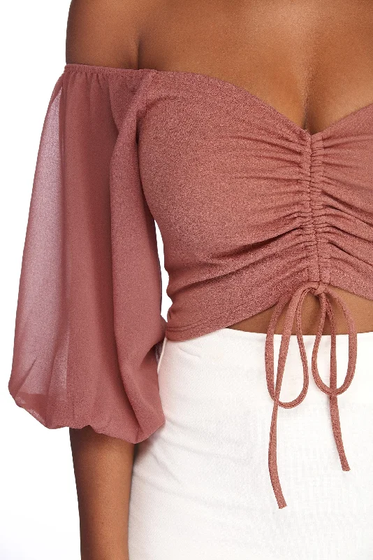 Weekend Savings Sensation Draw Me Closer Crop Top