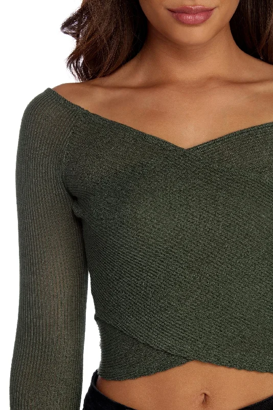 Weekend Deals You Can't Resist Cross It Off Knit Crop Top