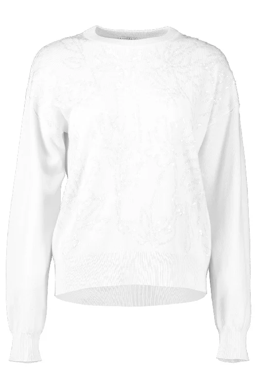 Exclusive Deal Dazzling Flower Embroidery Sweater