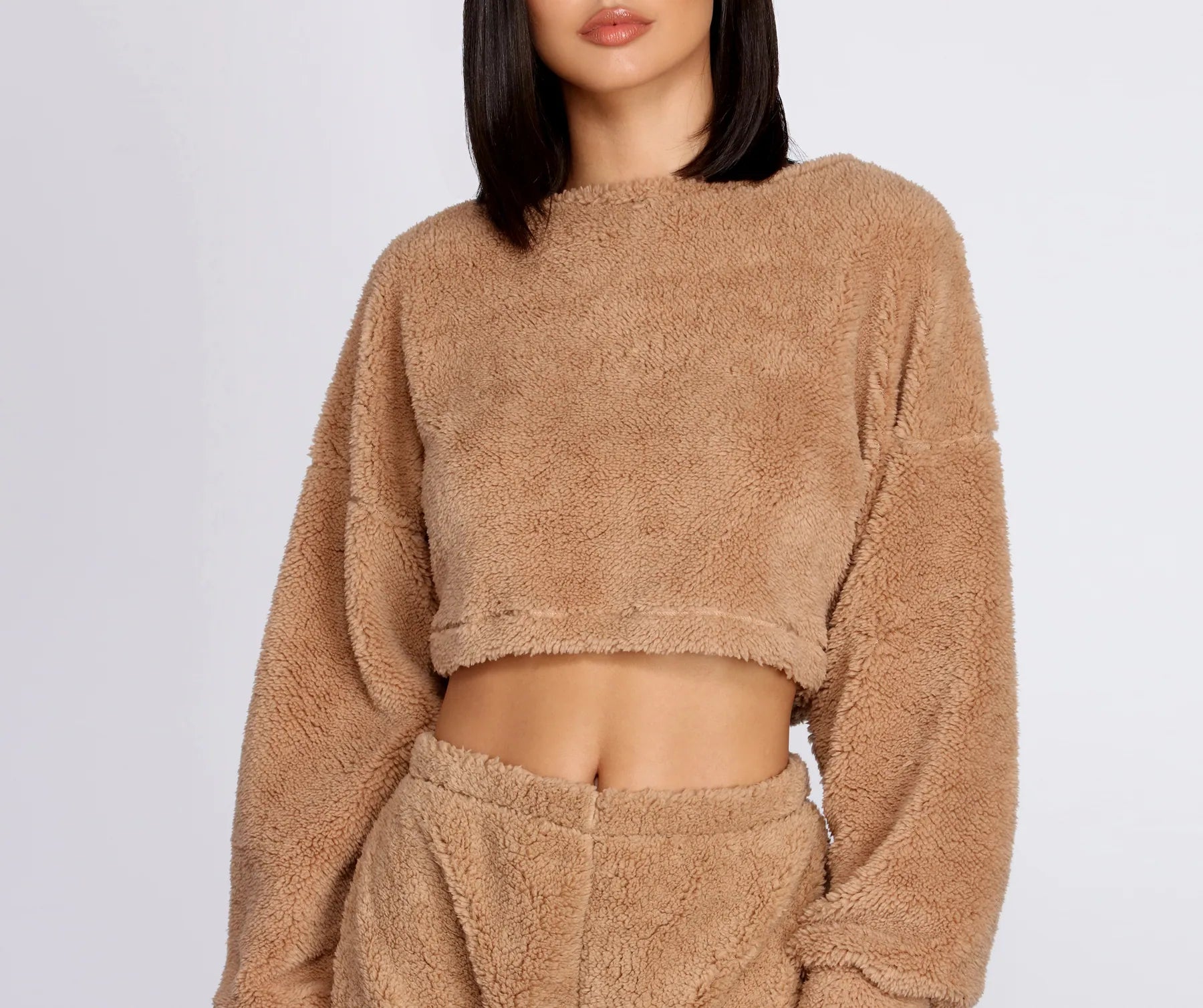 Deep Savings Cozier Than Ever Sherpa PJ Top