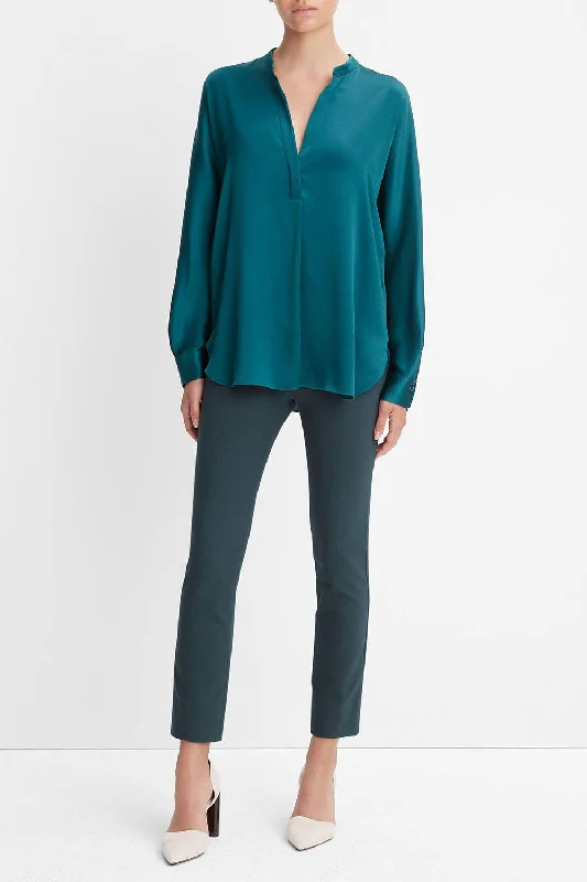 Weekend Specials to Relish Band Collar Blouse