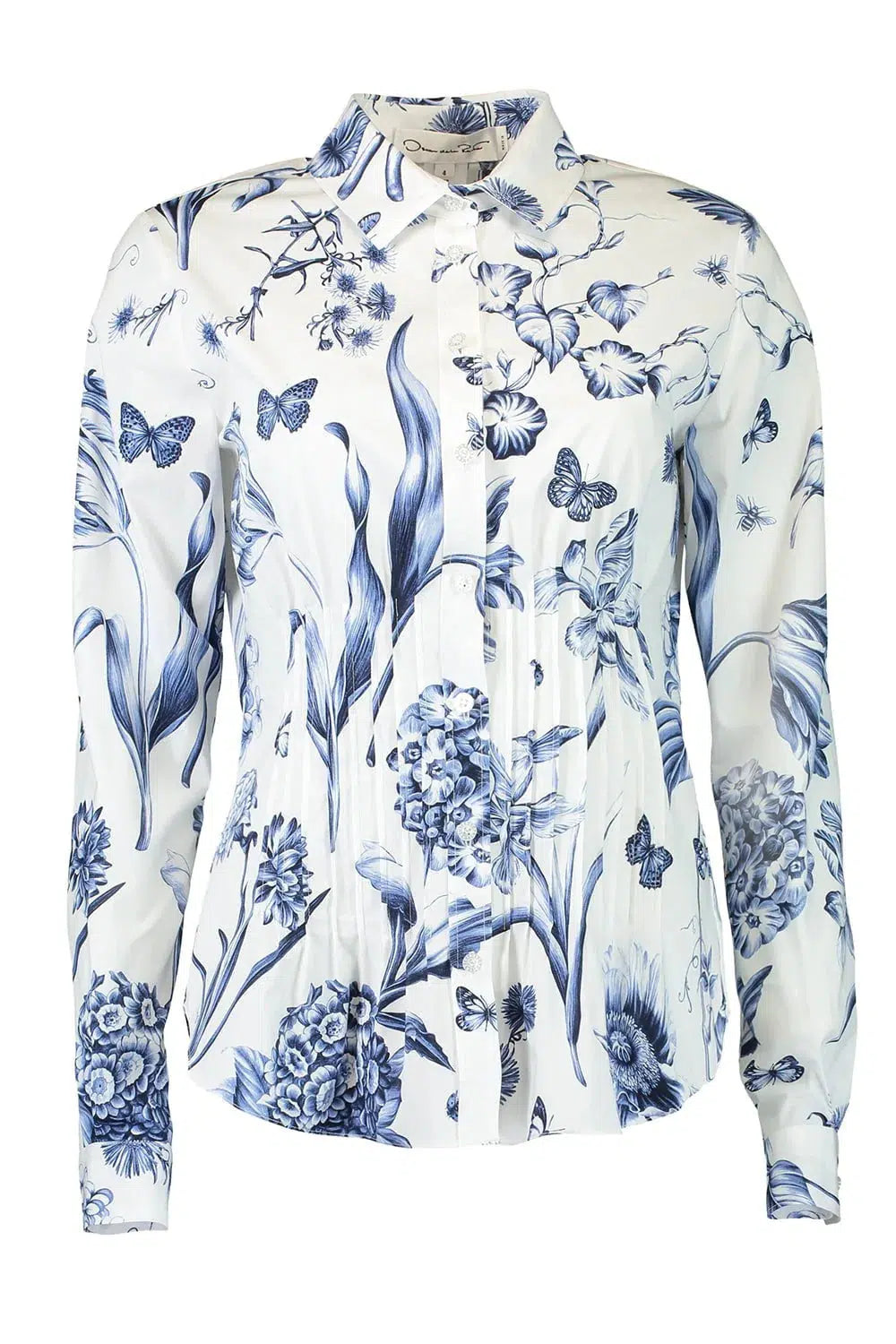 Don't Miss Out Long Sleeve Floral Pintuck Shirt