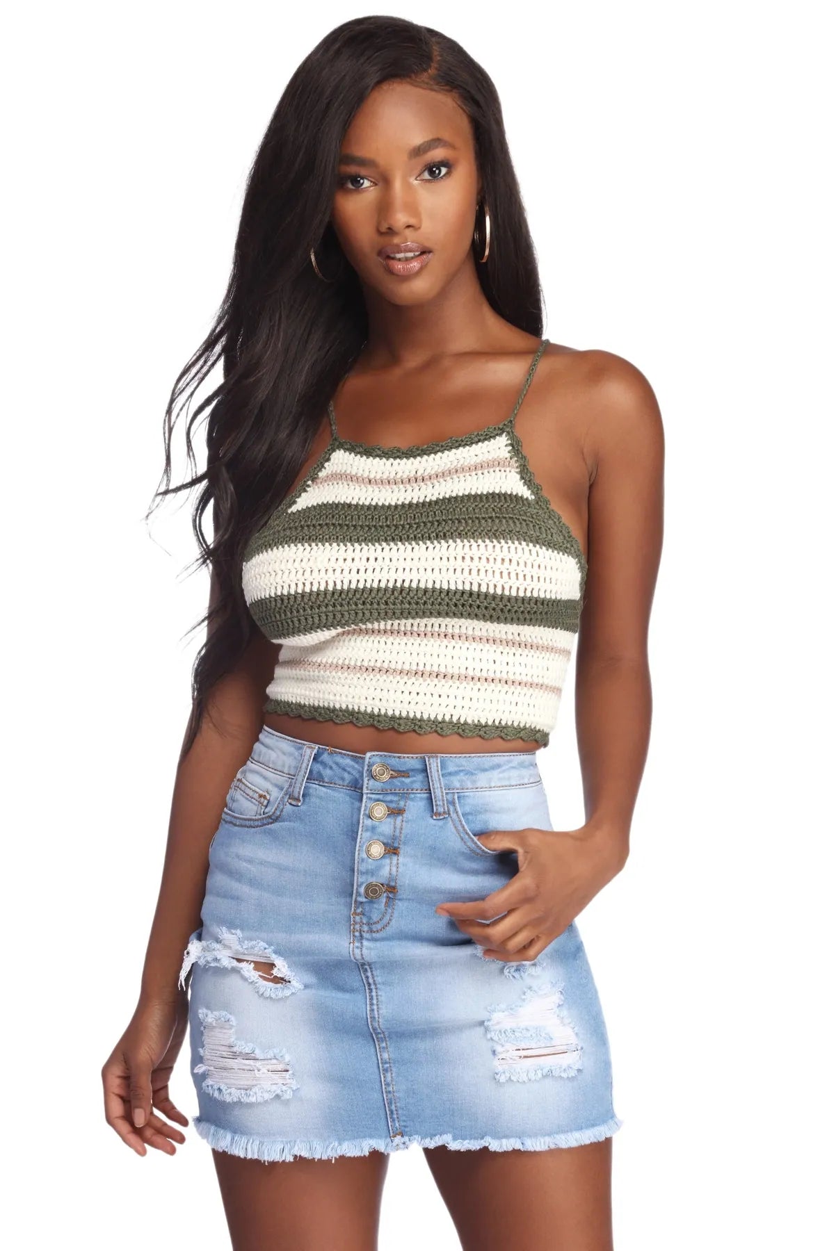 Weekend Discounts to Savor Cutie In Crochet Crop Top