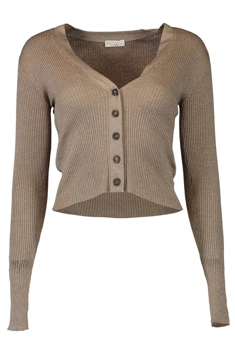 Weekend Discounts to Grab Ribbed Cardigan - Tobbaco Brown