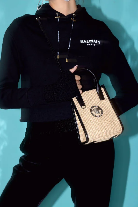 Weekend Specials to Grab Mini Flocked Paris Sweatshirt - Noir