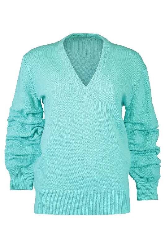 Weekend Deal Ruched Sleeve Pullover