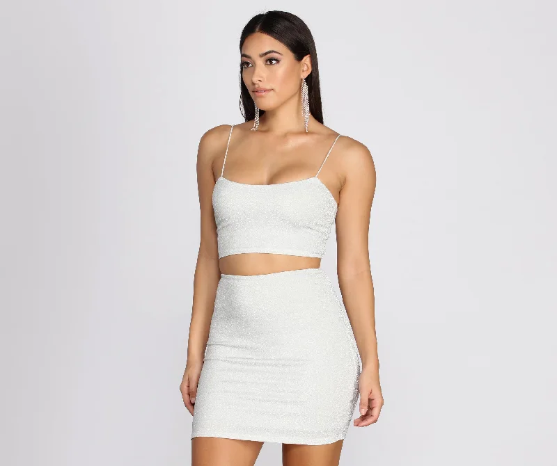 Super Deal Icy Beauty Crop Top