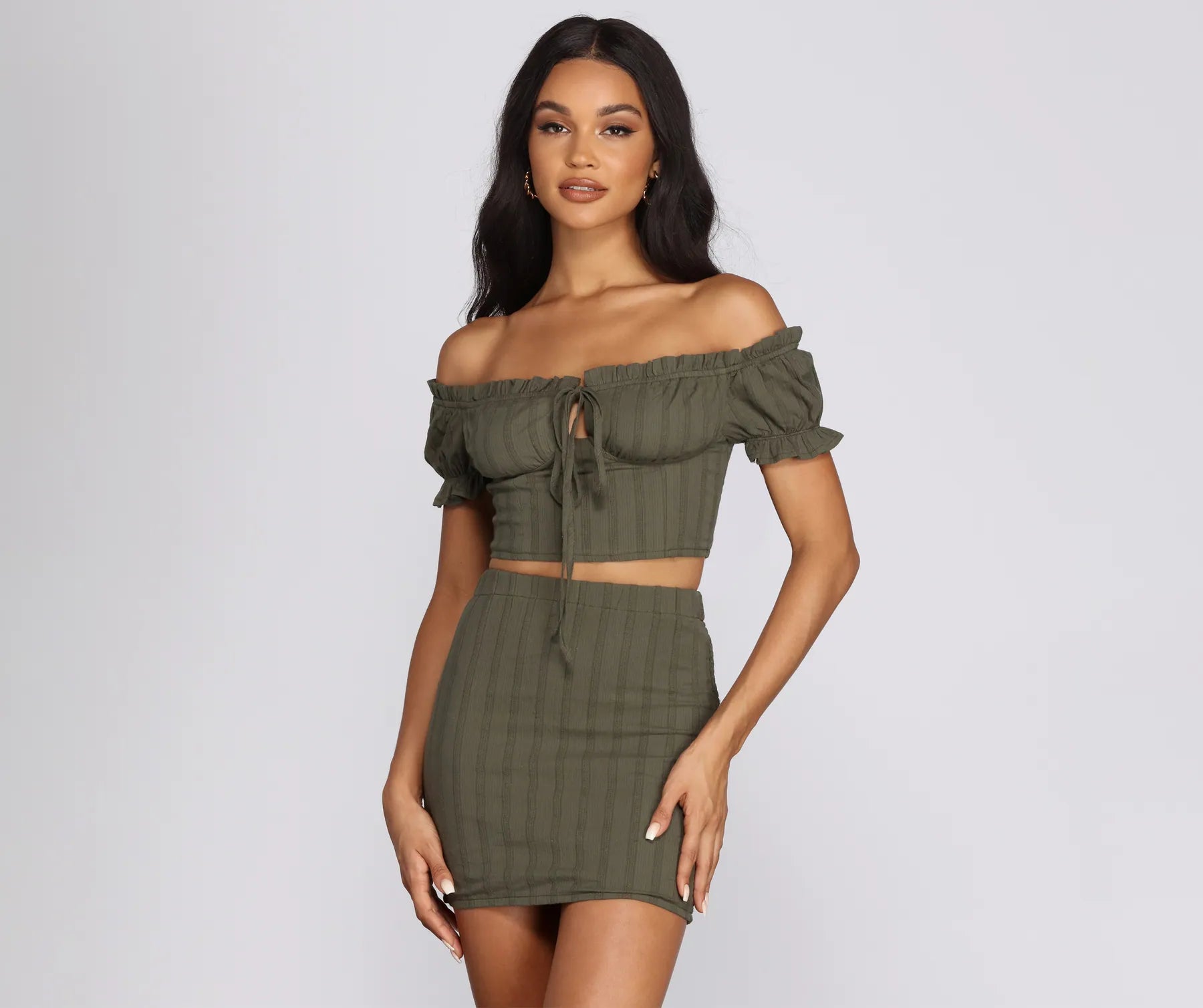 Weekend Bargains to Love Lil' Thing Tie Front Blouse