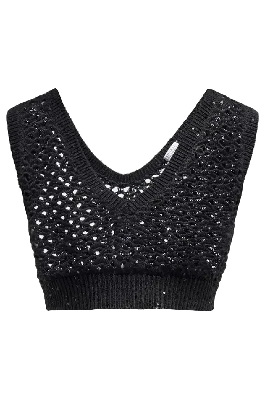 Unmissable Sale Pailette Crochet Top