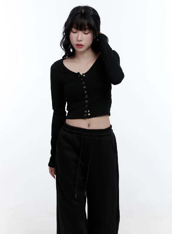 Big Savings Eyelet Long Sleeve Top CD419