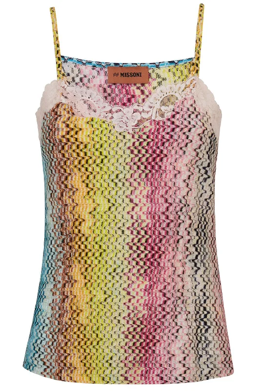 Unbeatable Prices Multi Vertical Lace Camisole