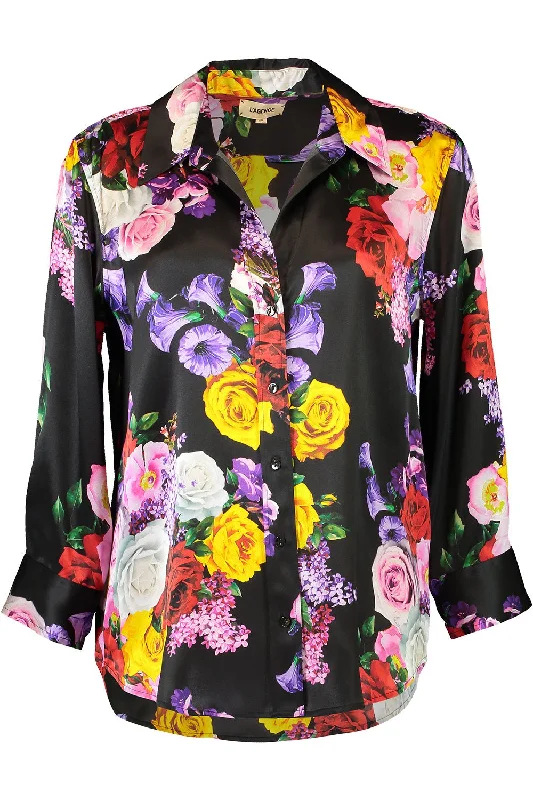 Big Savings Dani Blouse - Mixed Roses