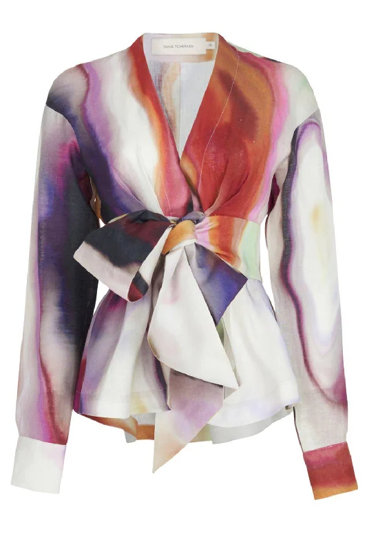 Bargain Alert Saanvi Blouse - Iridescent Marble