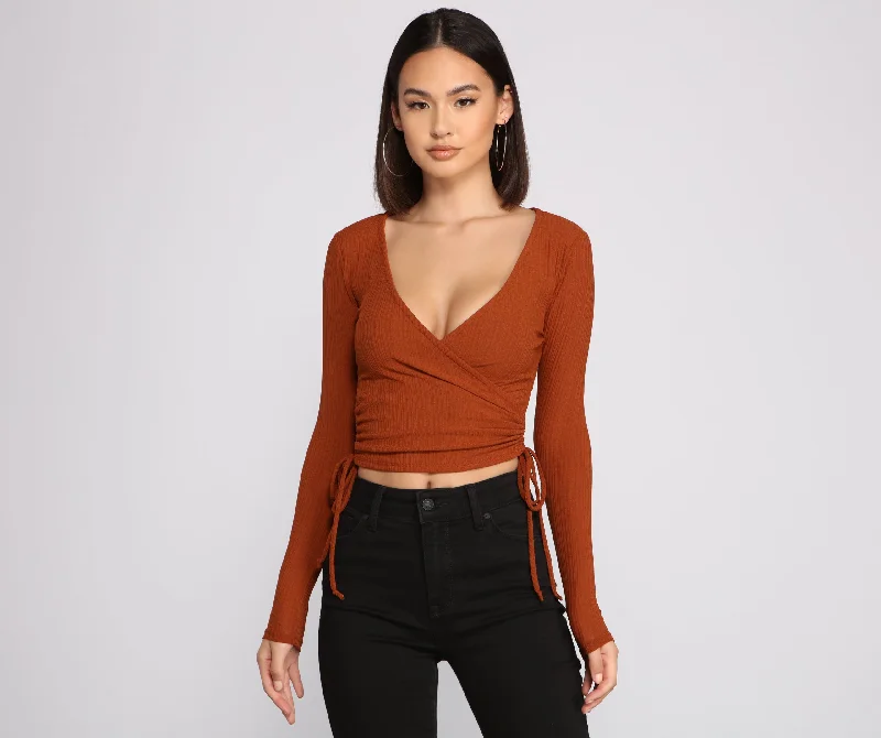 Weekend Deals to Make You Smile Casual Vibes Ribbed Knit Top