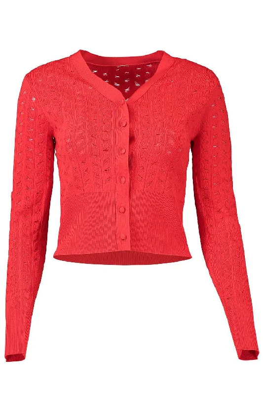 Online Deal Short Cardigan - Poppy