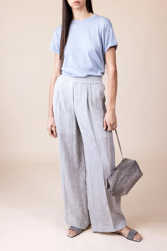 Weekend Savings Spree Lurex Tee - Powder Blue