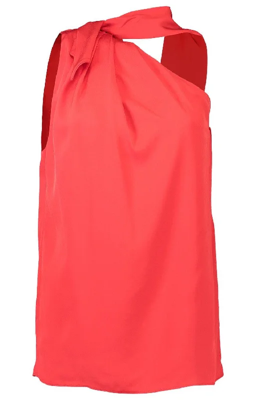 Year-End Clearance One Shoulder Scarf Neck Top