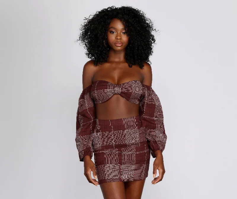 Weekend Bargains to Relish Check It Off Crop Top