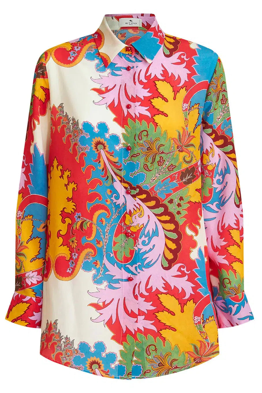 Overstock Clearance Floral Button Down Blouse