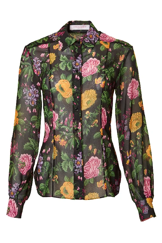 Hurry Up Long Sleeve Floral Shirt