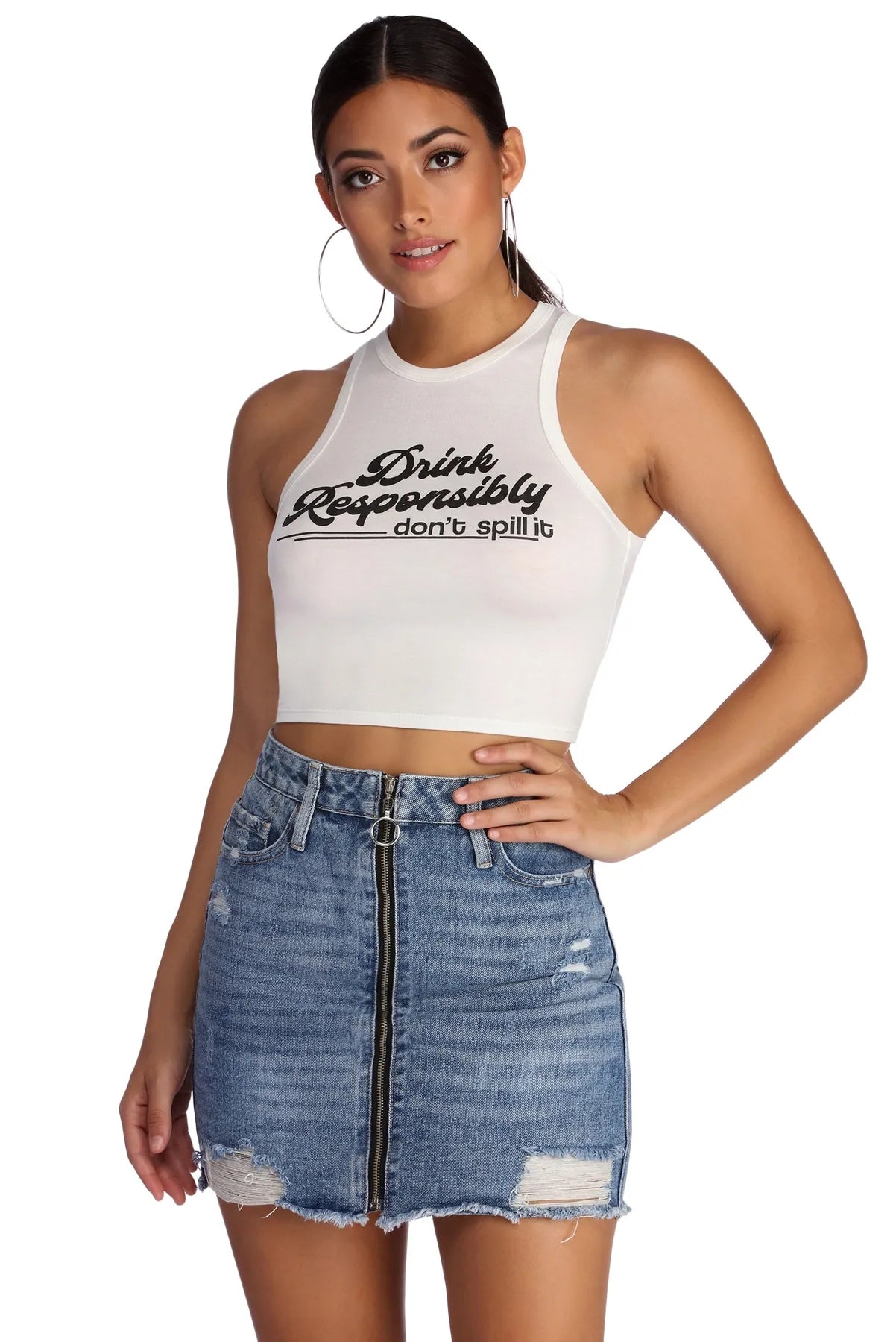 Super Discount Drink Responsibly Graphic Tank