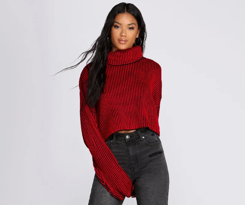 Unwind with Weekend Discounts Throw It Back Ribbed Sweater