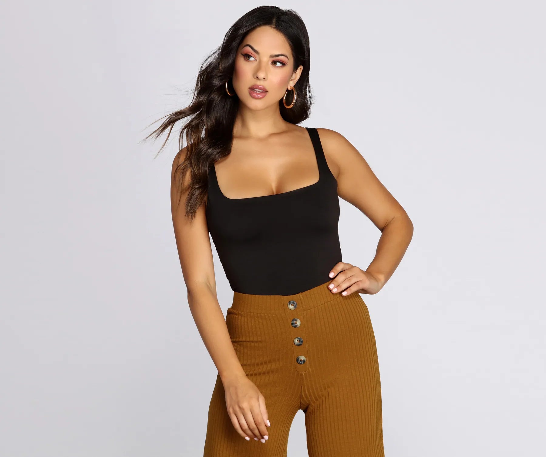 Weekend Offers That Please Trendy Square Neck Tank Top