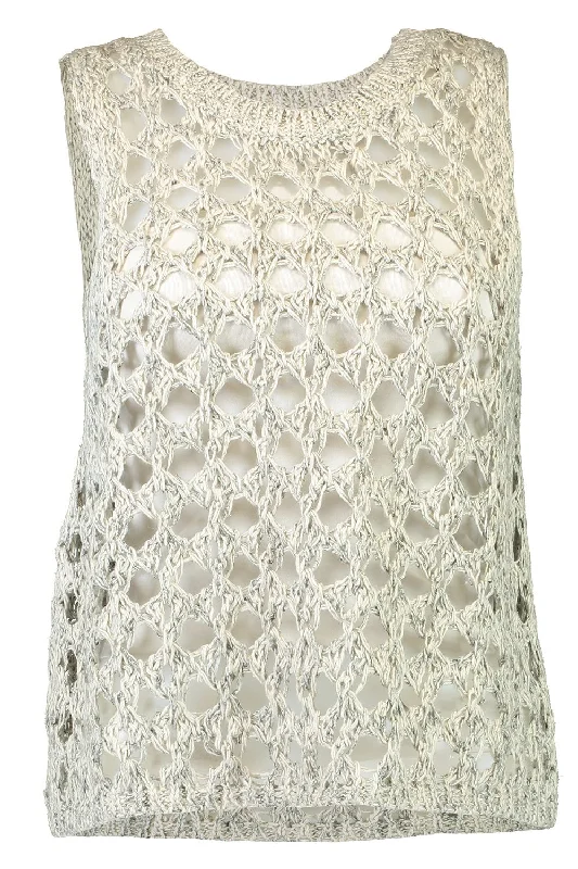 Weekend Steals Await Openwork Knit Tank
