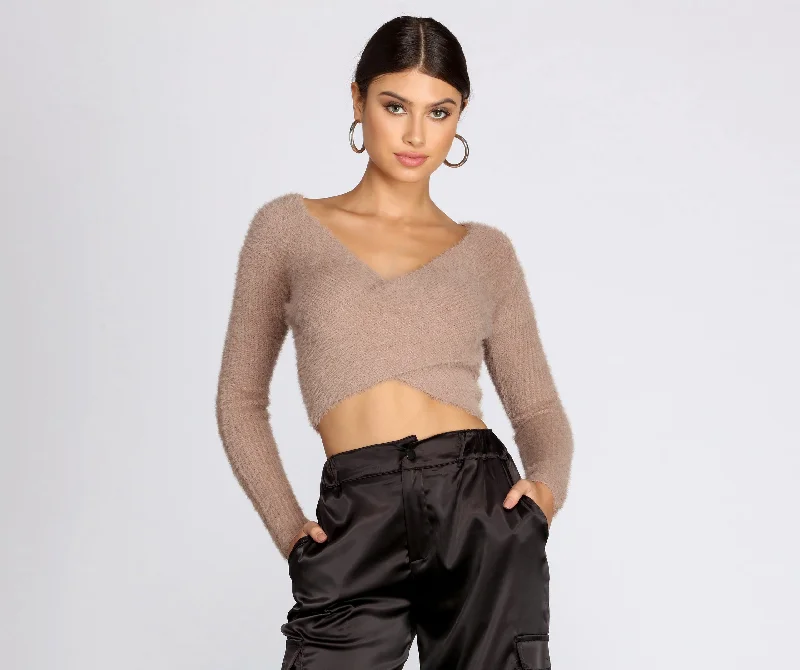 Take Action Bat Your Lashes Crop Top