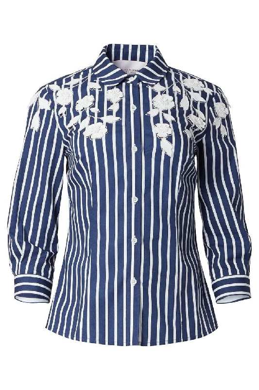 Hot Buy Embroidered Classic Button Down Top