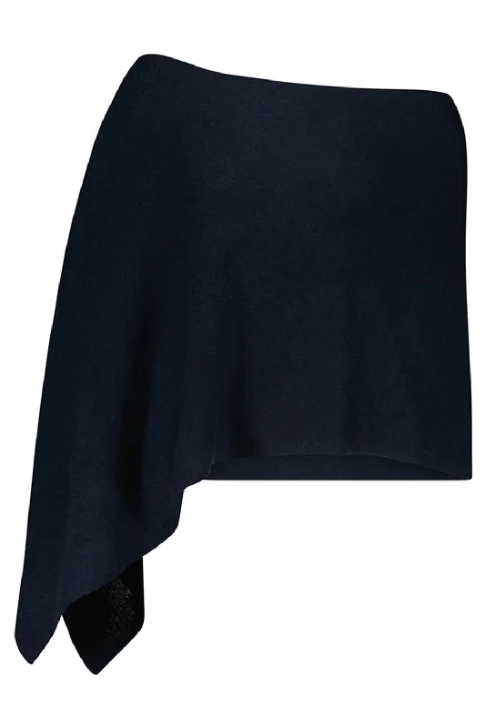 Now Available Ruana Poncho - Navy