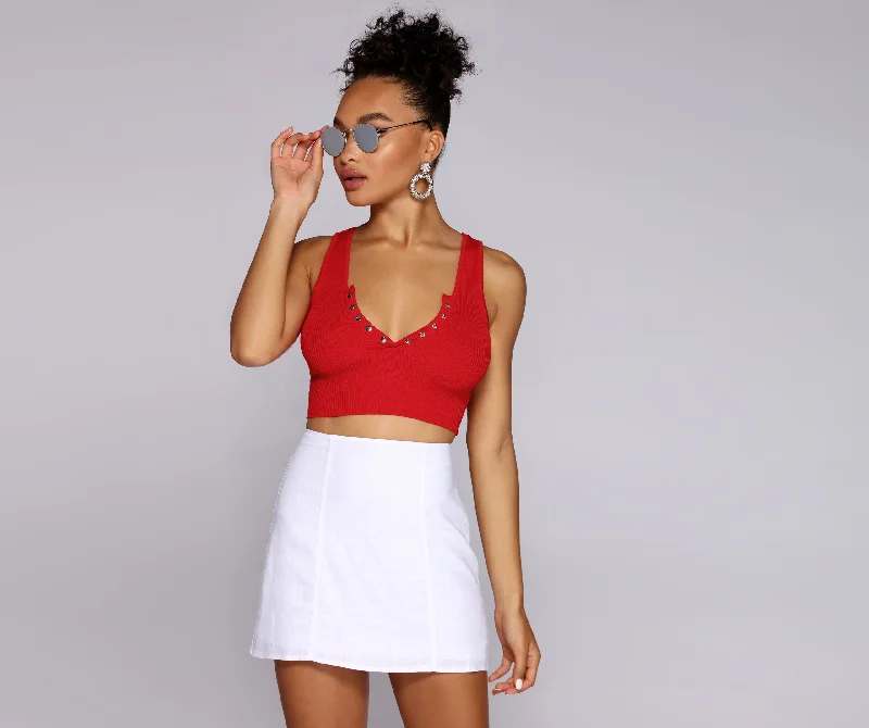 Weekend Deals That Sparkle All About Knit Crop Top