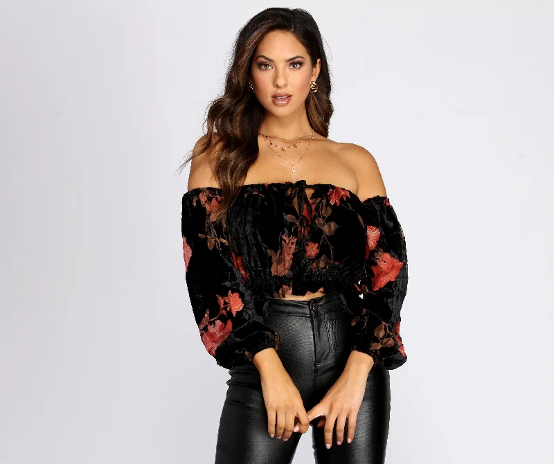 Closeout Deal Wild Card Chiffon Top