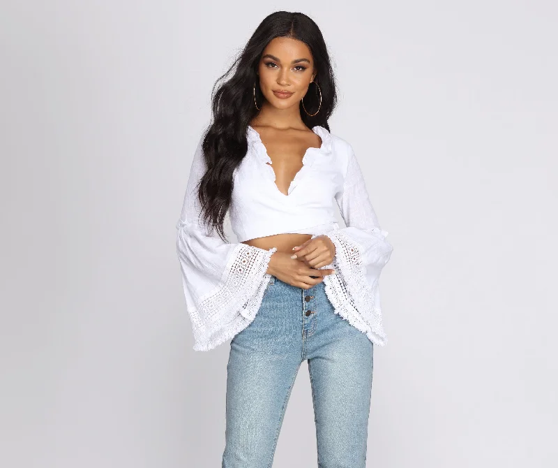 Weekend Offers That Excite Angel Baby Boho Wrap Blouse