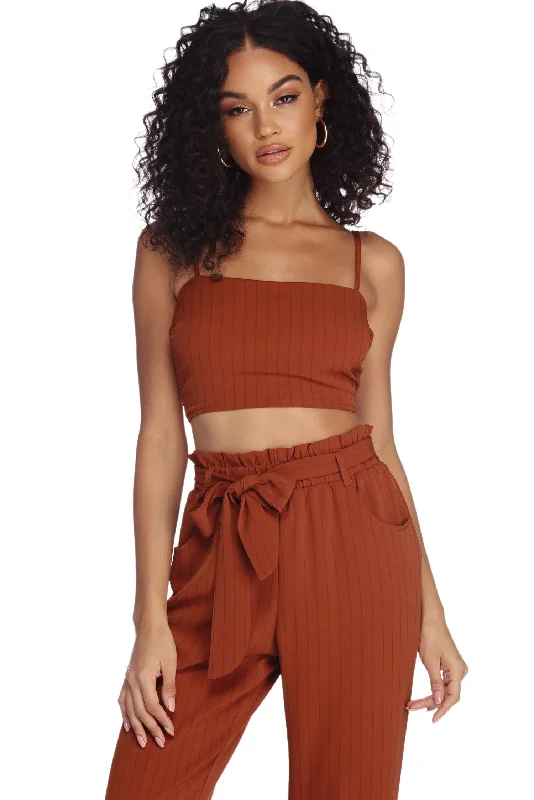 Epic Value Stylish And Striped Crop Top