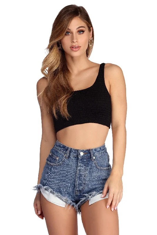 Special Discount Smock Star Crop Top