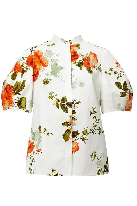 Weekend Savings Bonanza Short Sleeve Floral Blouse