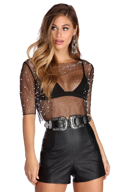 Weekend Bargains to Sizzle Effortlessly Embellished Crop Top