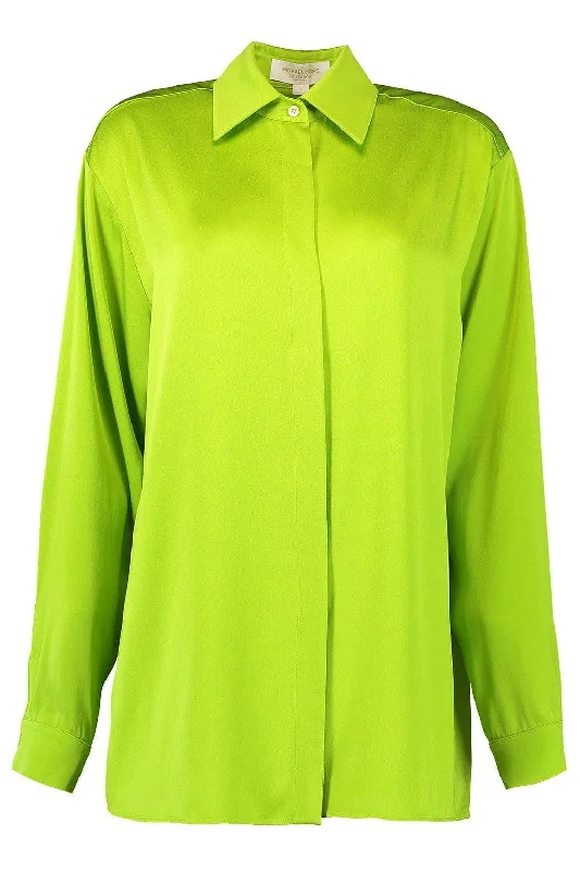 Extra Savings Boyfriend Shirt - Lime