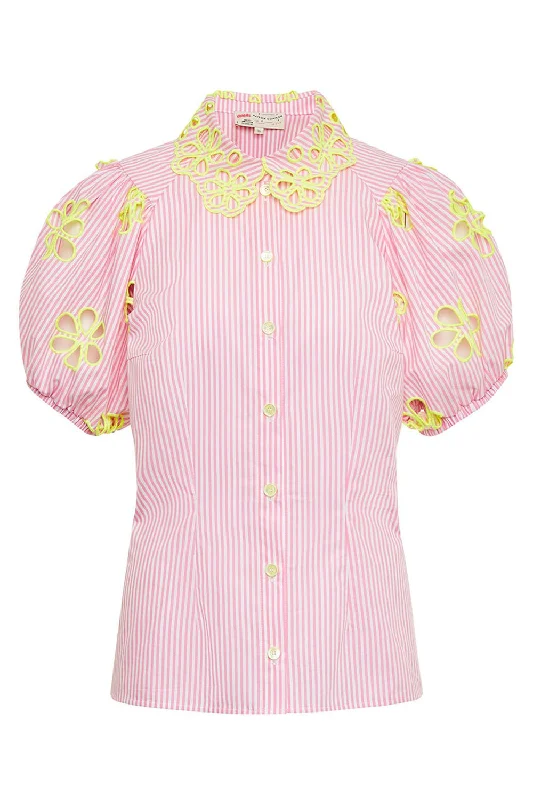 Weekend Savings Sensation Striped Floral Shirt