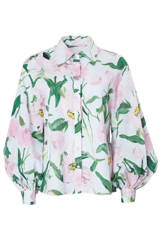 Weekend Specials You Can't Miss Balloon Sleeve Button Down Top