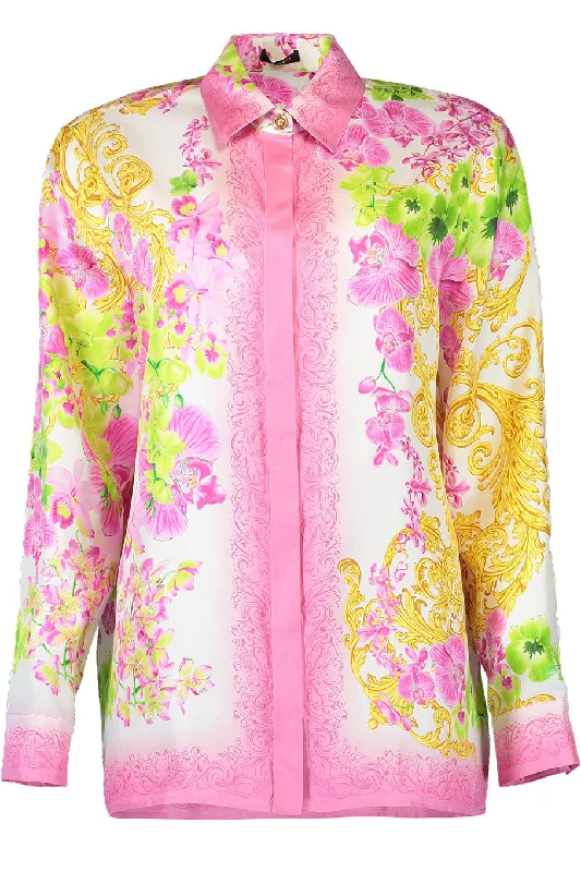 Weekend Discounts to Delight LS Button Down Blouse