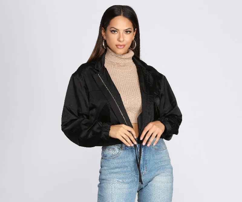 Steals and Deals As Per Usual Cropped Jacket