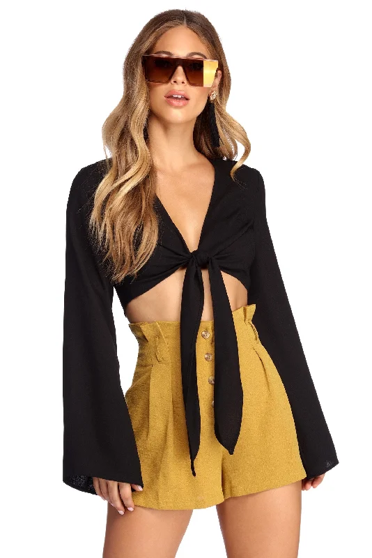 Weekend Offers That Please Ring In Chic Crop Top