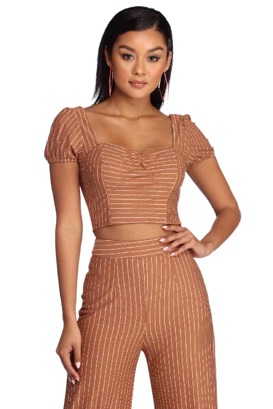 Deal Alert All About The Stripes Crop Top