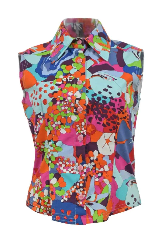 Weekend Offers That Shine [WW43839] Versace | Sleeveless Top