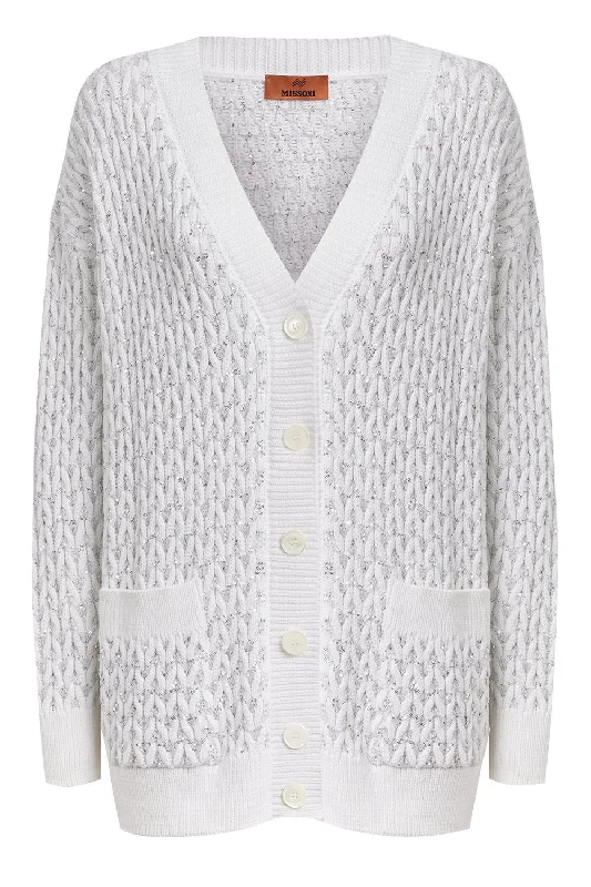 Value Pack Oversized Cardigan - Silver
